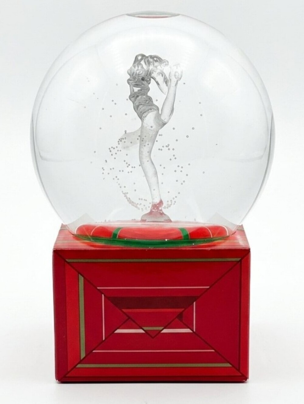 Vintage Neiman Marcus Winter Wonderland Snow Globe Music Box Holiday Dept 56